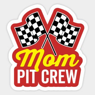 Mom Pit Crew Sticker